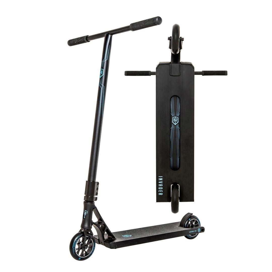 Grit Invader 6" Wide Complete Scooter Black Scooter Village