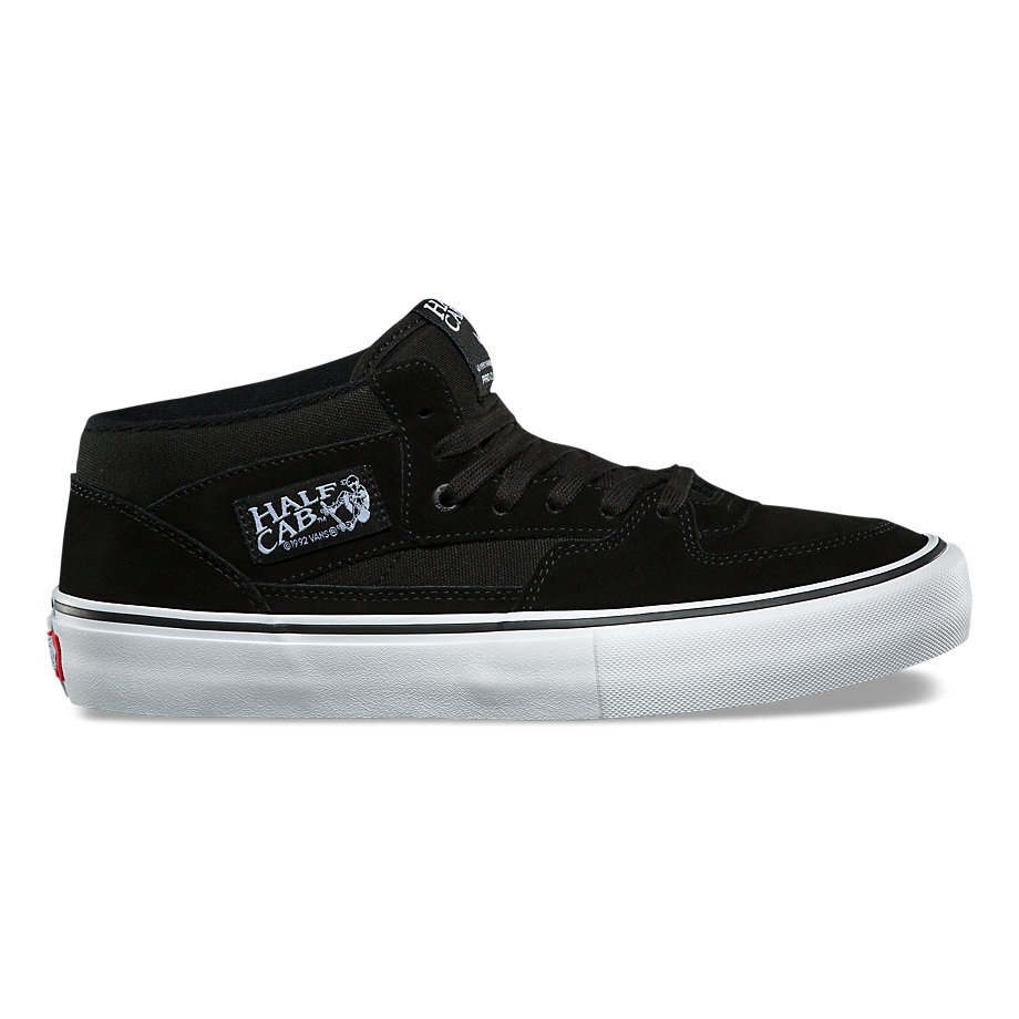 vans half cab pro black black green