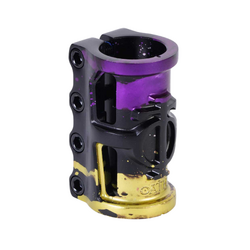 Oath Cage V2 Alloy 4 Bolt SCS Clamp | Black/Purple/Yellow