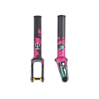 Oath Shadow IHC Scooter Fork | Green/Pink/Black