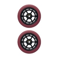 UrbanArtt Civic Wheels 110mm x 24mm | Black/Autumn Red