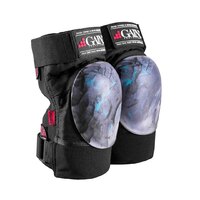 Gain Protection The Shield Hard Shell Knee Pads | Black/Teal Swirl