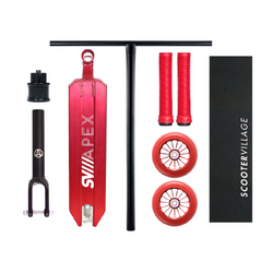 Apex 5" Wide Custom Complete Scooter | Bordeaux Red/Black