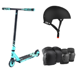 Core CB1 Scooter + Helmet Pack | Black/Teal