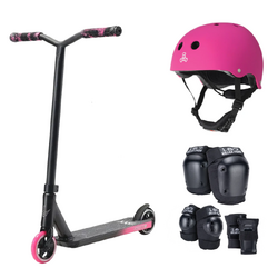 Envy One S3 Kids Scooter Pro Pack | Black/Pink
