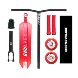 Apex 5" Wide Complete Scooter | Black/Red