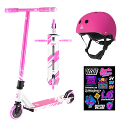 Core CB1 Scooter + Helmet Pack | Pink/White
