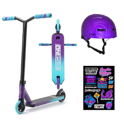 Envy One S3 Kids Scooter + Helmet Pack | Purple/Teal