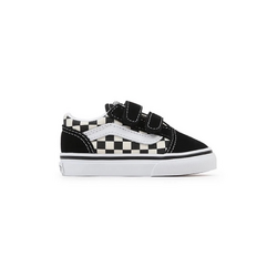 Vans Toddler Old Skool V | (Primary Check) Black/White