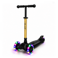 I-Glide Kids 3 Wheel Scooter | Black/Neo Gold