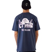 The Village Park Tee | Petrol Blue
