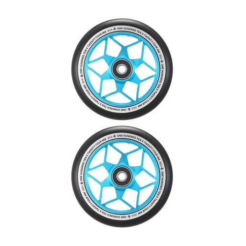 Envy 110mm Diamond Scooter Wheels | Teal