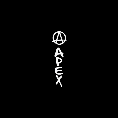 Apex Handle Bar Sticker / White