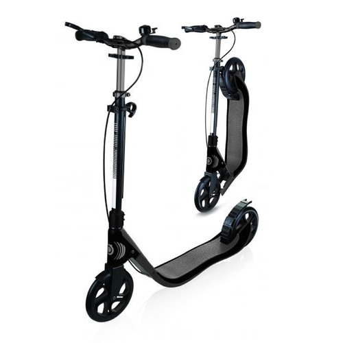 Globber One NL 205 Deluxe Commuter Scooter | Titanium/Charcoal Grey