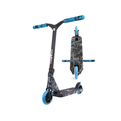 Root Industries Type R Mini Complete Scooter | Splatter Blue/White