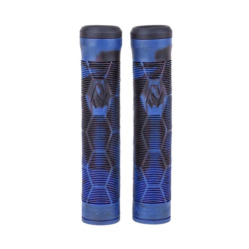 Fuzion Hex Scooter Grips | Black/Blue