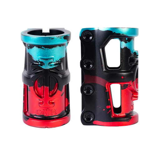Oath Cage V2 SCS Scooter Clamp | Green/Pink/Black