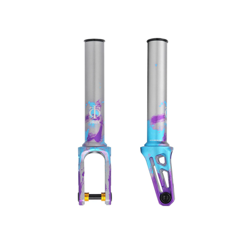 Oath Shadow IHC Scooter Fork | Blue/Purple/Titanium