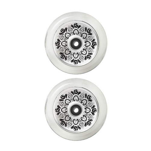 Fuzion Leo Spencer Sig Wheels 110mm | Silver/Clear