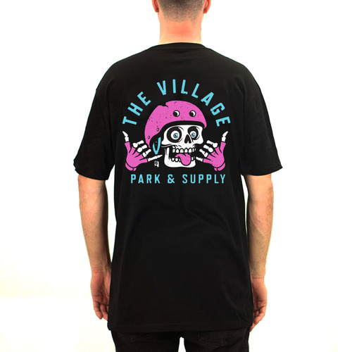 The Village Shakka Tee | Teal/Pink