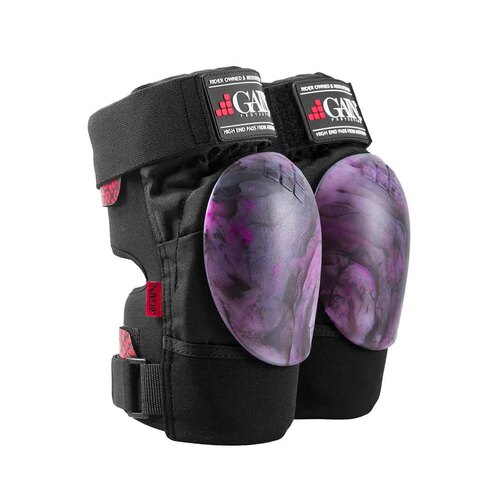 Gain Protection The Shield Hard Shell Knee Pads | Black/Purple Swirl