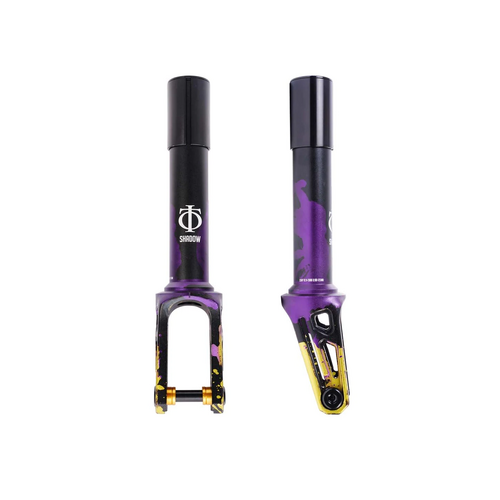 Oath Shadow IHC Scooter Fork | Black/Purple/Yellow