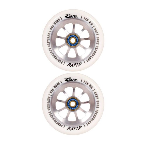 River Wheel Co 'Blizzard' Rapid 110mm (White on Raw)