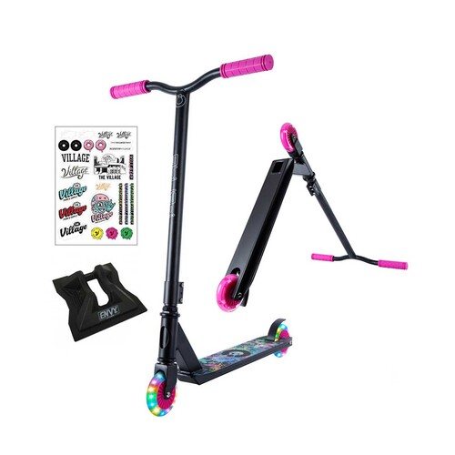 I-Glide Jr V2 Led Complete Scooter | Black/Pink