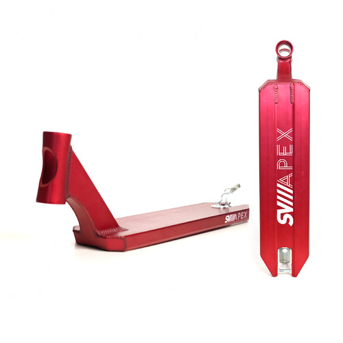 Apex x SV 5" Wide Deck Angled 580mm | Bordeaux Red