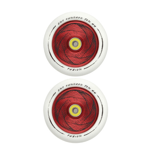 Fuzion Marker Wheels | White/Red