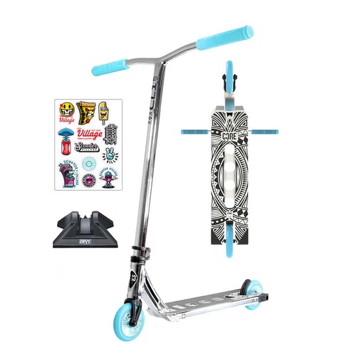 Core CL1 Complete Scooter | Chrome/Teal