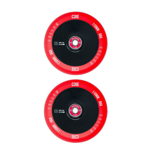 Core Hollowcore V2 Wheels 110mm | Black/Red