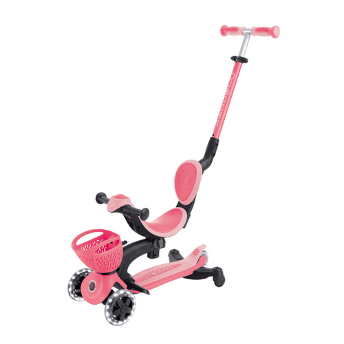 Globber Go Up Baby Lights 360° | Coral Pink