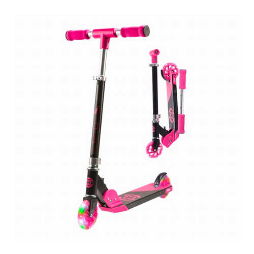 Core Foldy Kids Scooter | Pink with LED Wheels
