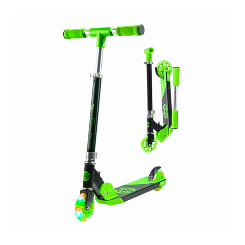 Core Foldy Kids Scooter | Green with LED Wheels