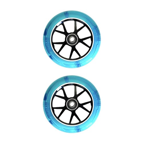 Grit X Spoke 110mm Wheels | Black/Trans Blue