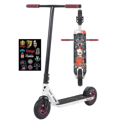 Triad Shape Shifter Dirt Scooter | Stone/Black/Red
