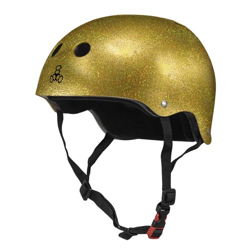Triple 8 The Certified Helmet SS | Gold Glitter