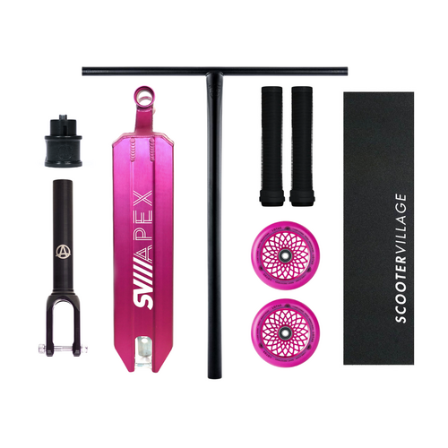 Apex 5" Wide Custom Complete Scooter | Magenta/Black