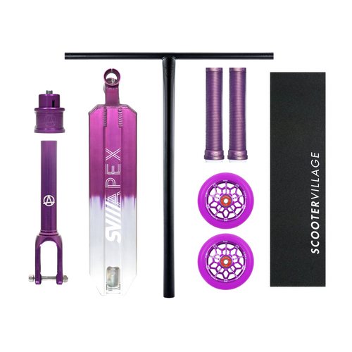Apex 5" Wide Custom Complete Scooter | Magenta/Purple