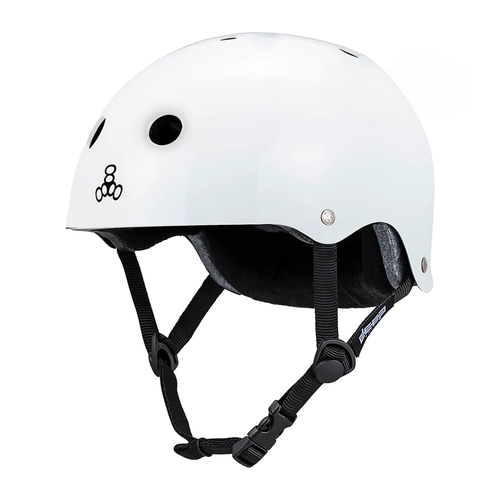 Triple 8 Deep Cover Helmet | White Gloss
