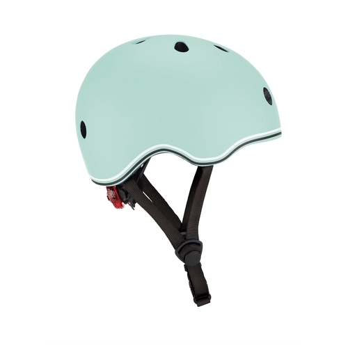 Globber Toddler Helmet w/Flashing LED Light | Mint