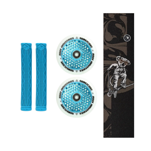 Root Industries Honeycore Wheel Pack | White/Blue