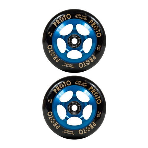 Proto Gripper 110mm Scooter Wheels | Black/Blue