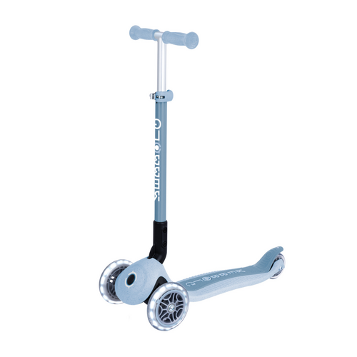Globber ECOLOGIC PRIMO Foldable Scooter with Lights | Blueberry