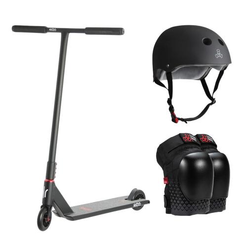 Aztek Architect Scooter + Helmet Pack | Black