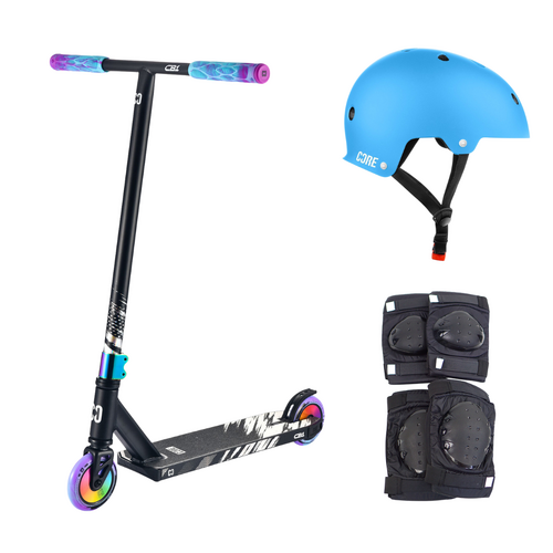 Core CB1 Scooter + Helmet Pack | Neo/Blue