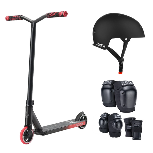 Envy One S3 Kids Scooter Pro Pack | Black/Red