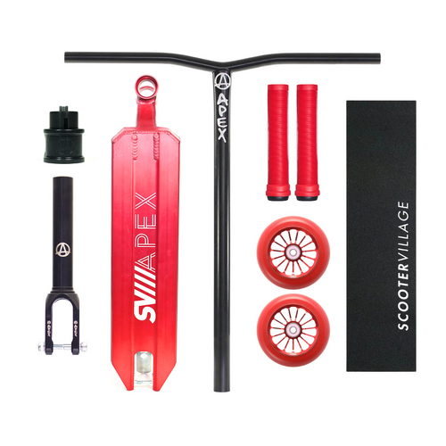 Apex 5" Wide Complete Scooter | Black/Red