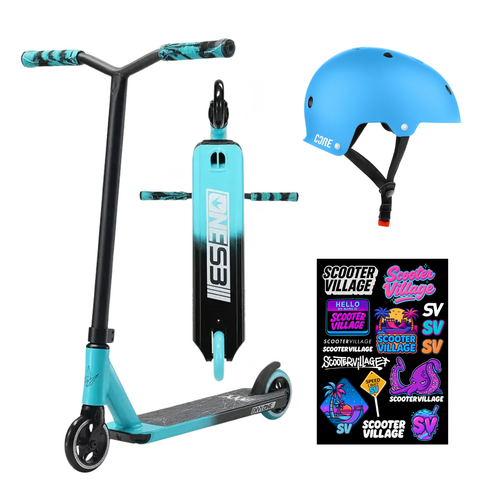 Envy One S3 Kids Scooter + Helmet Pack | Teal/Black